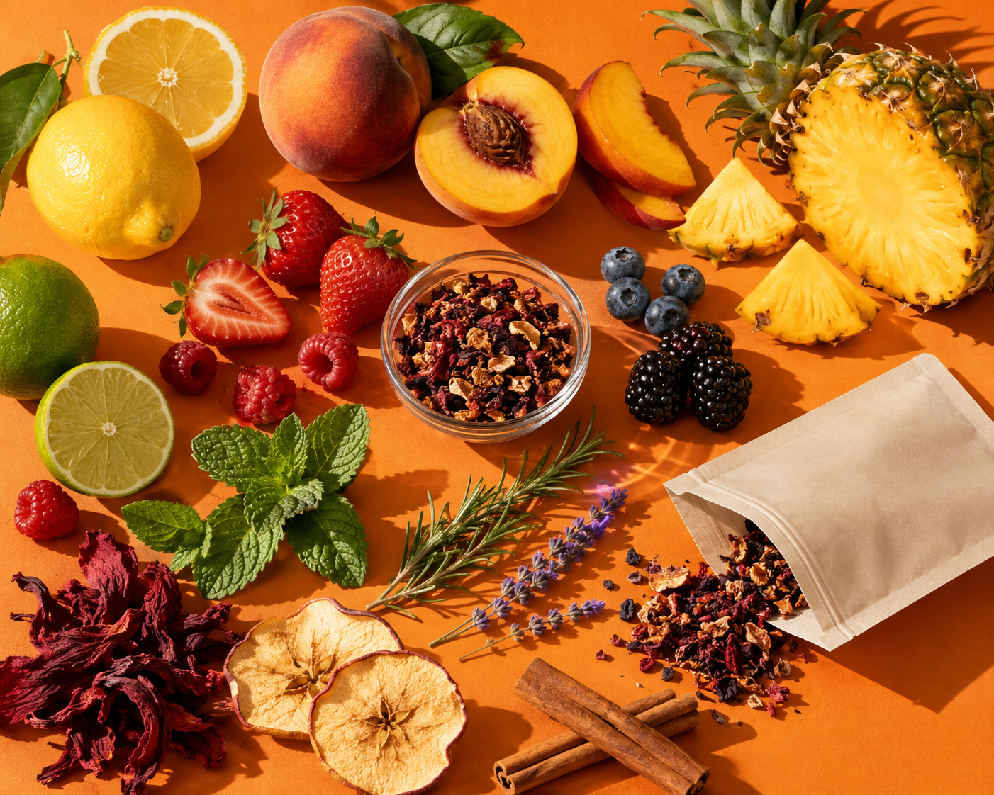Fruits, plantes, fleurs et épices INFUZZE